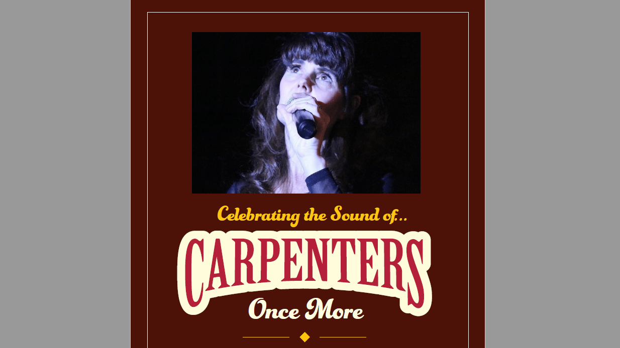 Carpenters Once More Tribute Show Carroll Broadcasting Company