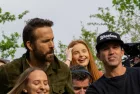 Ryan Reynolds and Rob McElhenney on the Wrexham AFC bus parade Wrexham^ Wales - 02.05.2023