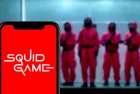 Smartphone with the logo of "The Squid Game"