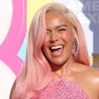 Karol G at the Barbie World Premiere at the Shrine Auditorium on July 9^ 2023 in Los Angeles^ CA