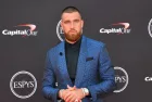 Travis Kelce at the 2018 ESPY Awards at the Microsoft Theatre LA Live. LOS ANGELES^ CA - July 18^ 2018