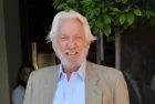 Donald Sutherland at photo call for his movie "The Hunger Games: Mockingjay - Part 1" at the 67th Festival de Cannes. CANNES^ FRANCE - MAY 17^ 2014