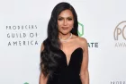 Mindy Kaling arrives for Producers Guild Awards on February 25^ 2023 in Beverly Hills^ CA