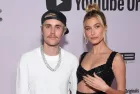 Justin Bieber and Hailey Bieber arrives for the Premiere Of YouTube Originals' "Justin Bieber: Seasons" on January 27^ 2020 in Westwood^ CA