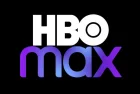 Max or HBO Max logo on TV screen. Man turns on TV with remote control. HBO Max is an American subscription video on-demand streaming service.