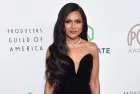 Mindy Kaling arrives for Producers Guild Awards on February 25^ 2023 in Beverly Hills^ CA
