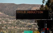 Freeway Sign advising of a child abduction