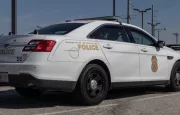 IMPD police car. Indianapolis Metropolitan Police has jurisdiction in Marion County^ Indiana.