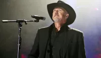 Trace Adkins performs at America Salutes You and Wall Street Rocks Presents Guitar Legends For Heroes at Terminal 5 on November 29^ 2017 in New York City.