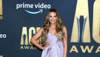 Carly Pearce at the 2022 Academy of Country Music Awards Arrivals at Allegient Stadium on March 7^ 2022 in Las Vegas^ NV