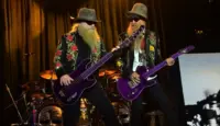 Dusty Hill and Billy Gibbons of ZZ Top at the Harley-Davidson 110th Anniversary Celebration in Milwaukee^ WI^ United States on August 31^ 2013