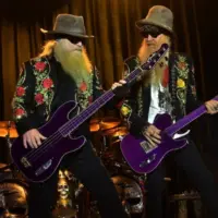 Dusty Hill and Billy Gibbons of ZZ Top at the Harley-Davidson 110th Anniversary Celebration in Milwaukee^ WI^ United States on August 31^ 2013
