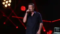 Blake Shelton performs in concert during the 2017 CMA Music Festival on June 9^ 2017 at Nissan Stadium in Nashville^ Tennessee.