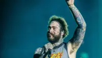 Post Malone performs at Tottenham Hotspur Stadium on his The BIG ASS World Tour London^ UK - September 20^ 2025