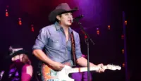 Jon Pardi performs onstage during the "All Time High" tour at the Paramount on January 16^ 2016 in Huntington^ New York.