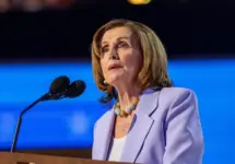 Congresswoman Nancy Pelosi at the Democratic National Convention. Chicago^ Illinois- August 21^ 2024