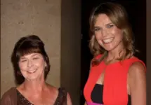 Savannah Guthrie^ with her mother Nancy Guthrie^ arrives at the 37th Annual Gracie Awards Gala at Beverly Hilton Hotel on May 22^ 2012 in Beverly Hllls^ CA