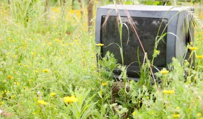 discarded-television