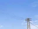 old-electricity-post-with-blue-sky