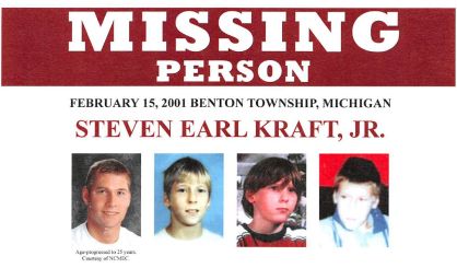 20th Anniversary Of Steven Kraft Jr Disappearance On Monday - Vimarsana News