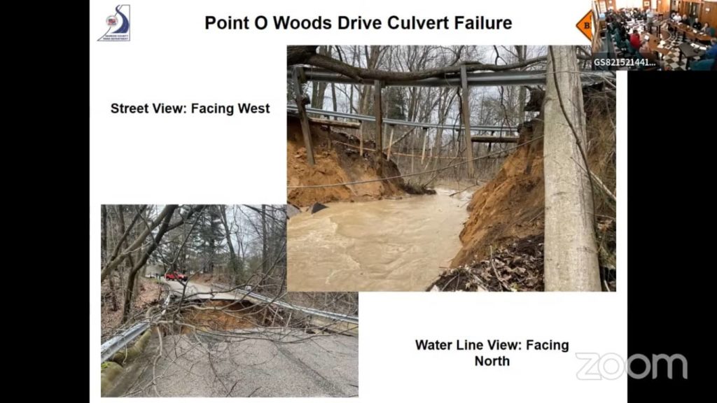 Culvert fails, road collapses after heavy rain in Benton Township - Vimarsana News
