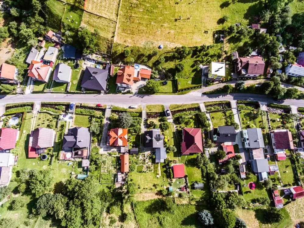 aerial-view-of-dutch-village-houses-with-gardens-green-park