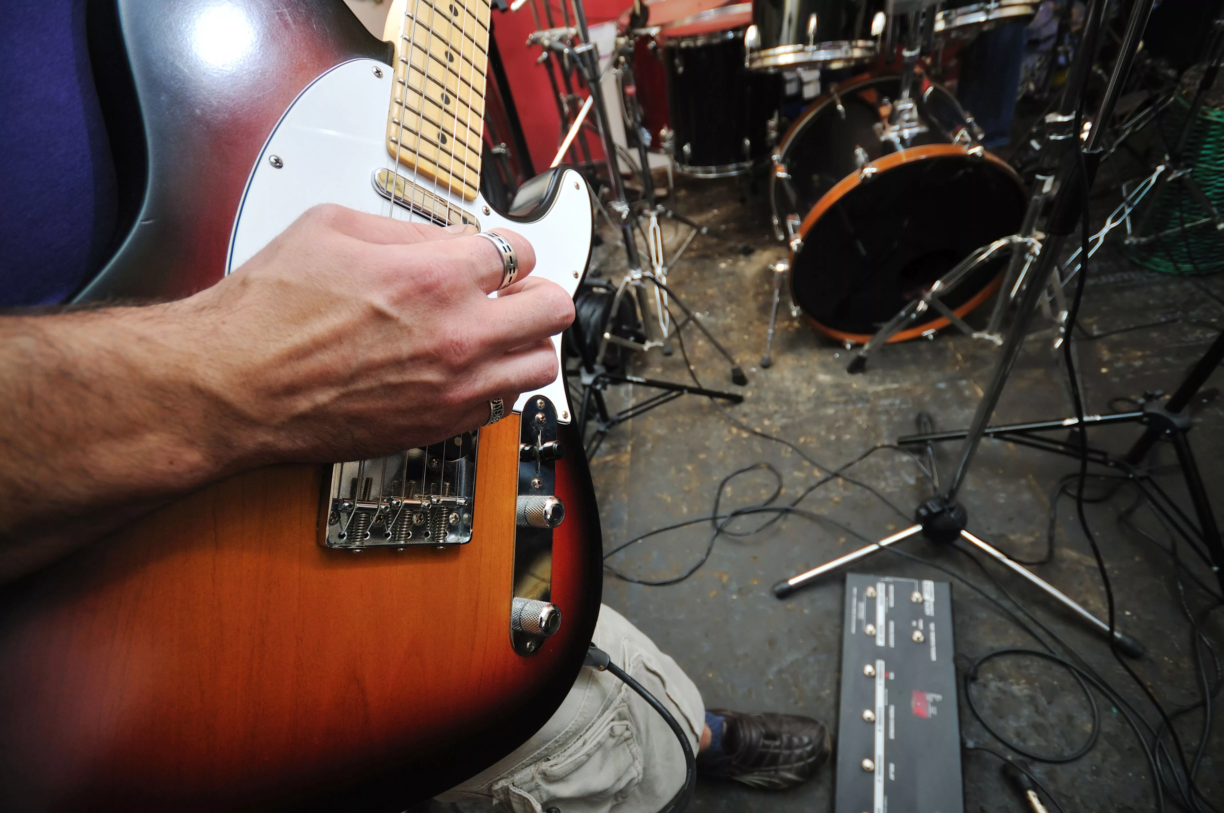 music-band-have-training-in-garage