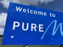 Pure Michigan sign vandalism