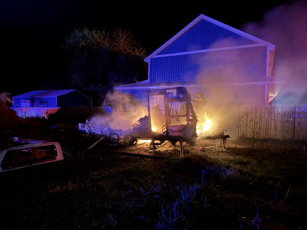 Camper trailer destroyed by fire in South Haven | News/Talk/Sports 94.9 ...