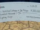 Cook Foundation check