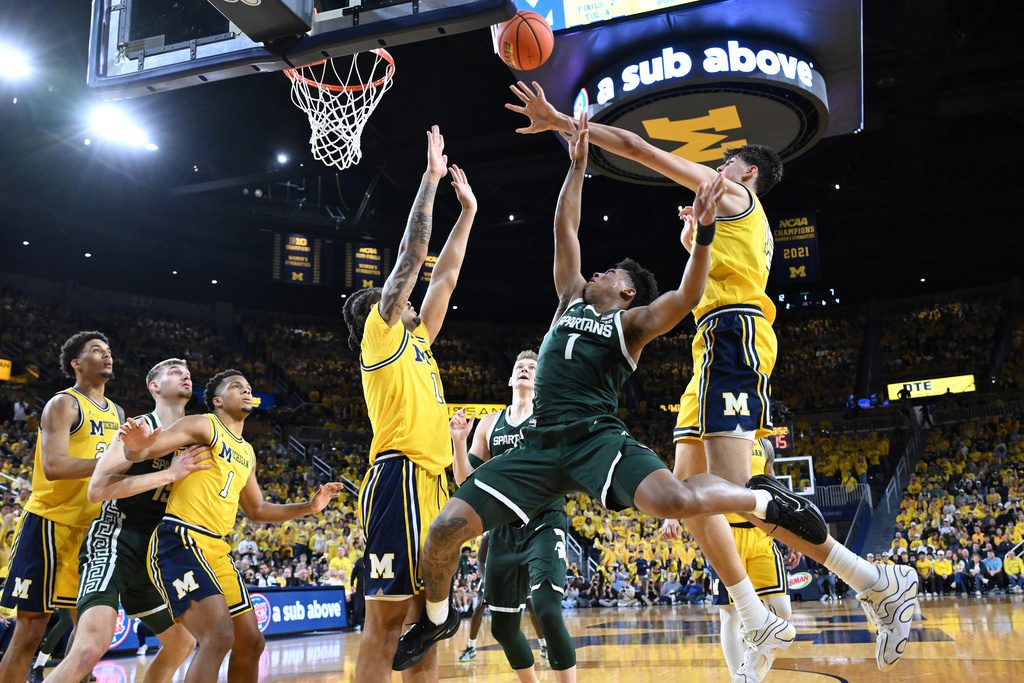 Monday Sports – Wolverines down Spartans 90-80 in Big Ten Finale
