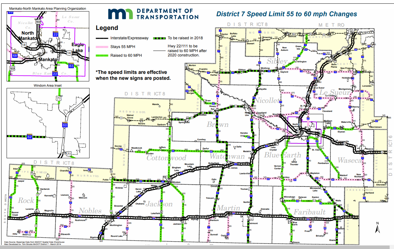 mndot-announces-speed-limits-to-increase-on-many-sw-mn-highways