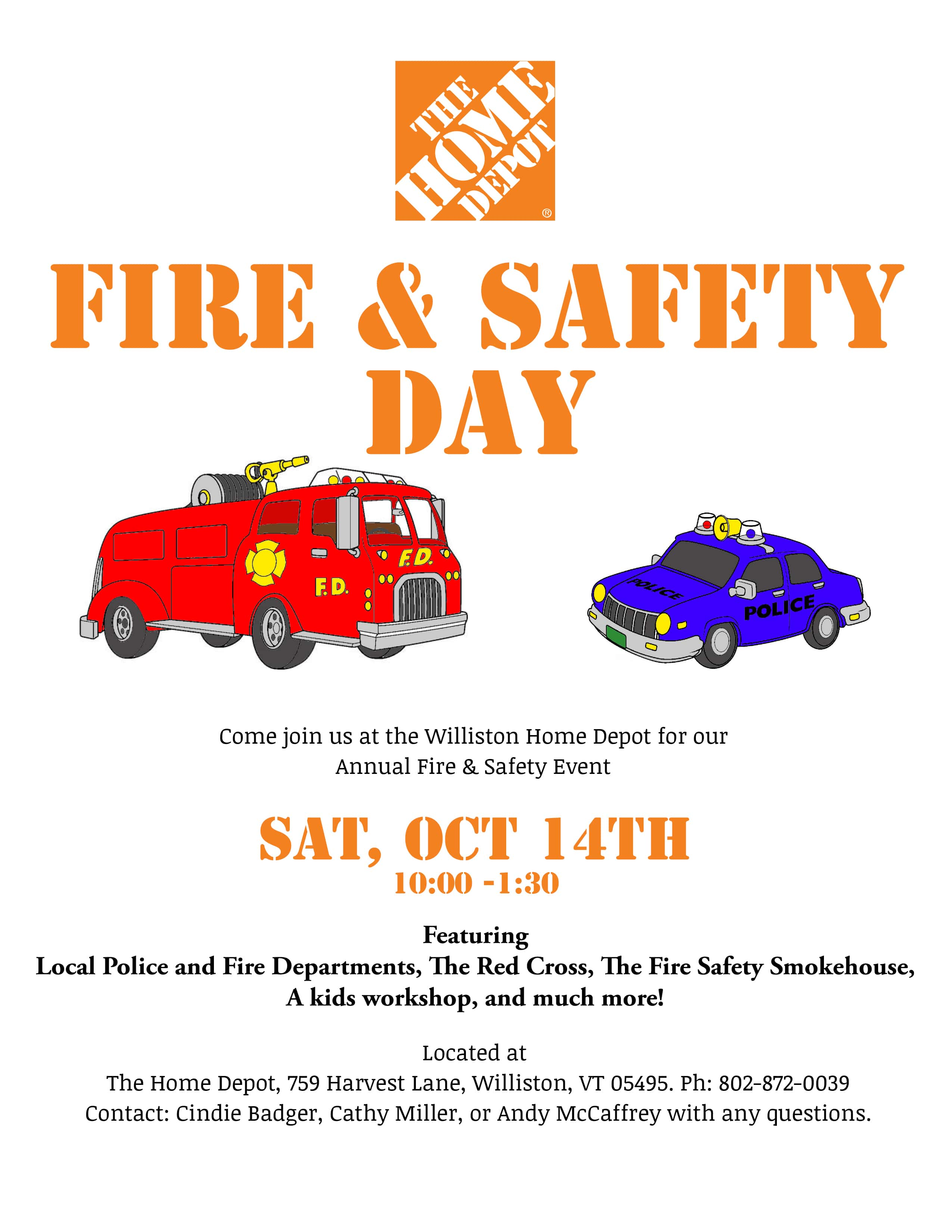 Home depot fire safety event