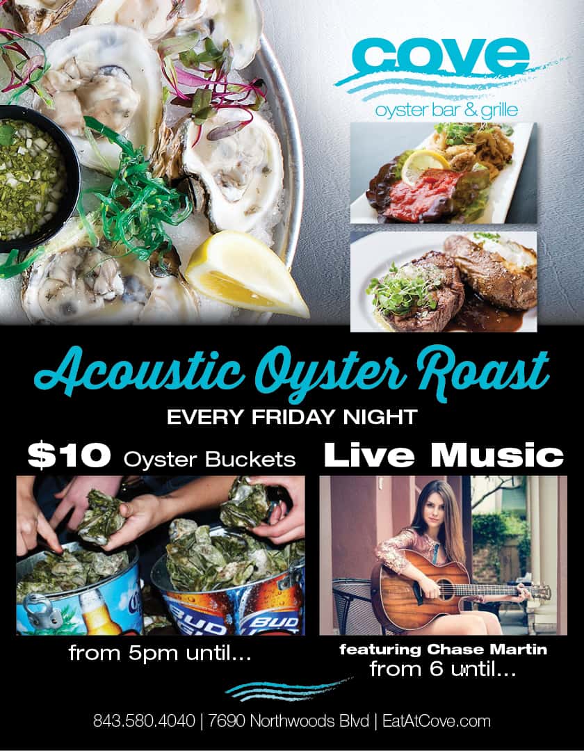 Cove Acoustic Sunset Oyster Roast | The Bridge at 1055