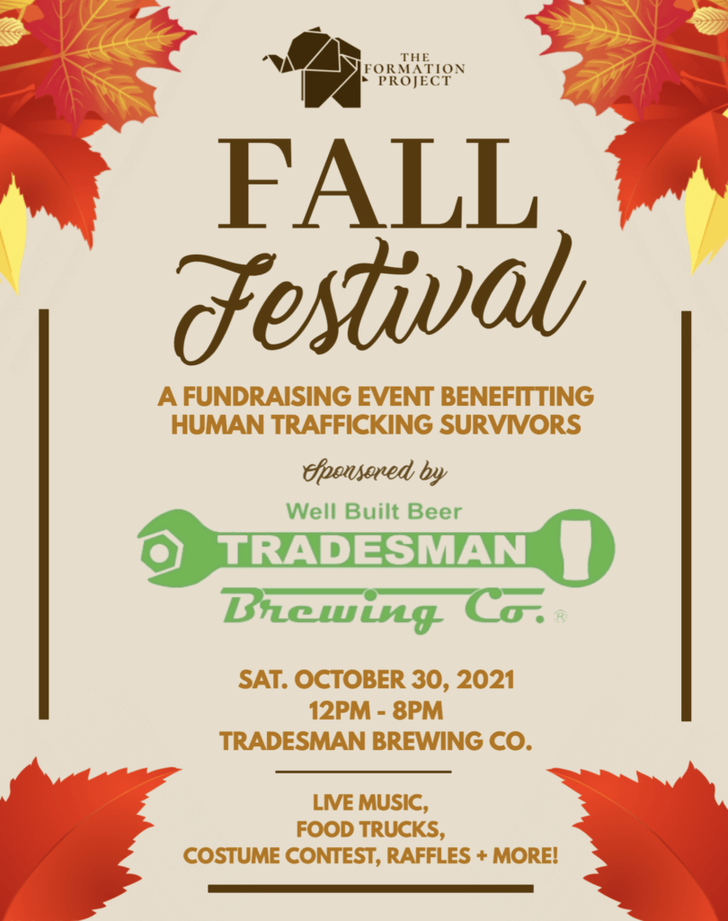 Fall Festival Benefitting Survivors of Human Trafficking at Tradesman Brewing - Vimarsana News