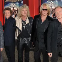 Def Leppard at the world premiere of "Rock of Ages" at Grauman's Chinese Theatre^ Hollywood. June 9^ 2012