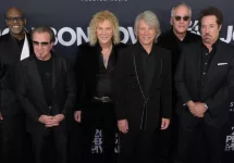 Phil X^ David Bryan^ Jon Bon Jovi^ Hugh McDonald and Tico Torres of Bon Jovi at the MusiCares Person of the Year Gala. LOS ANGELES^ USA. February 02^ 2024