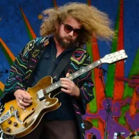 Jim James of My Morning Jacket performs at the 2016 New Orleans Jazz and Heritage Festival. New Orleans^ LA - April 29^ 2016