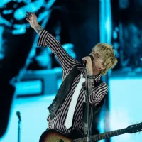 Green Day perform at the When We Were Young festival in Las Vegas^ Nevada on 21 October 2023.