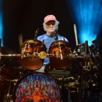 Bill Kreutzmann^ an original member of the Grateful Dead and Dead and Company^ performs at the Saenger Theatre New Orleans^ Louisiana - April 27^ 2023