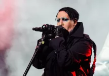 Marilyn Manson performing at Metaldays Festival on July 24th^ 2018 in Tolmin^ Slovenia