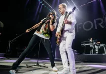 Foreigner performs at DTE Energy Music Theater on their Juke Box Heroes tour. Clarkston^ MI / USA – July 15^ 2018