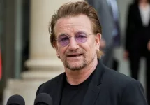Bono^ the singer and leader of the band group U2. Paris^ FRANCE - July 24^ 2017