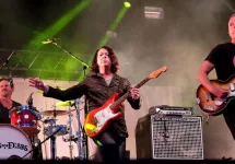 Roland Orzabal and Curt Smith from the band Tears for Fears performing at Camp Bestival^ Lulworth^ Dorset^ July 31st 2016 in Dorset^ UK