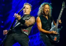 Metallica performing live at Olimpiysky stadium on April 24^ 2010 in Moscow^ Russia