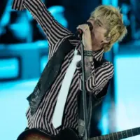 Green Day perform at the When We Were Young festival in Las Vegas^ Nevada on 21 October 2023.