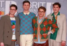 Glass Animals attend The BRIT Awards 2022 at The O2 Arena in London^ England. London^ United Kingdom - February 08^ 2022