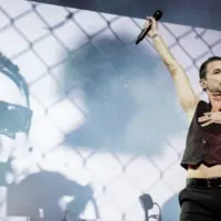 Depeche Mode in concert at the Oracle Arena in Oakland^ CA OAKLAND^ CA - OCTOBER 10^ 2017