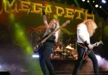 Megadeth performs in West Palm Beach^ Florida on August 24^ 2024.