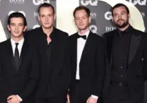 The 1975 arriving for the GQ Men of the Year Awards 2019 in association with Hugo Boss at the Tate Modern^ London. LONDON^ UK. September 03^ 2019